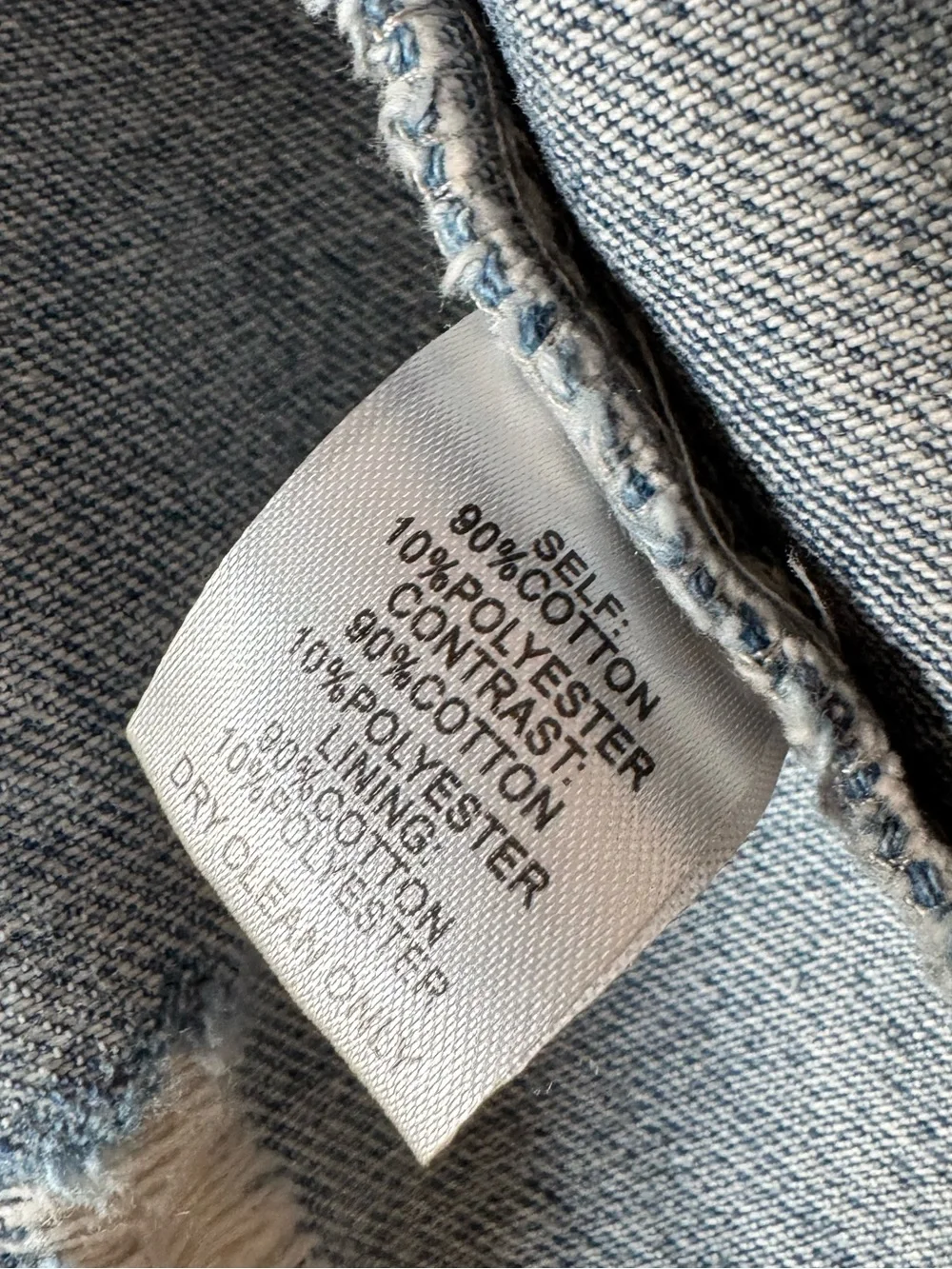 Veveret Distressed Denim Vest 1XL Light Wash Button Front Plus Size